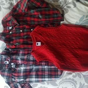 Janie and Jack holiday top bundle